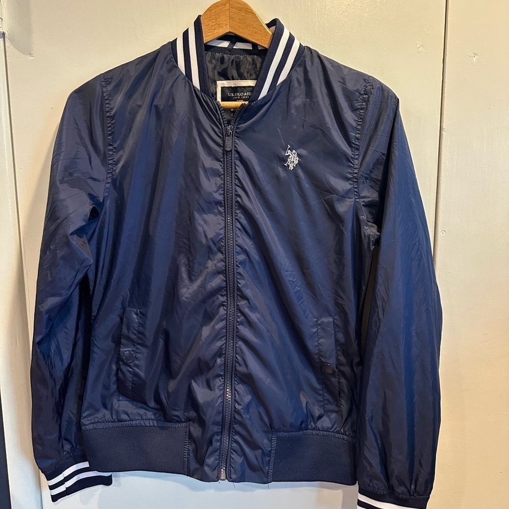 U.S. Polo Assn. Blue Jacket with White Accents - Picture 2 of 6